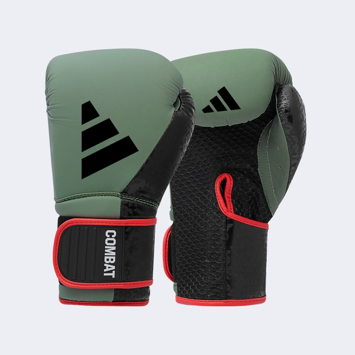 Guante Box Combat 50 - Adic50tg Verde-negro 14 Oz