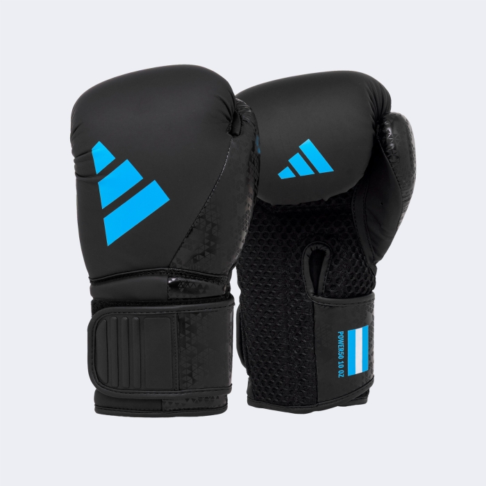 Guante Box Combat 50 - C50tg_smu Negro-celeste 14 Oz
