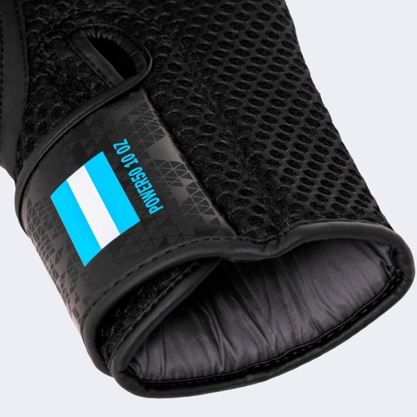 Guante Box Combat 50 - C50tg_smu Negro-celeste 14 Oz