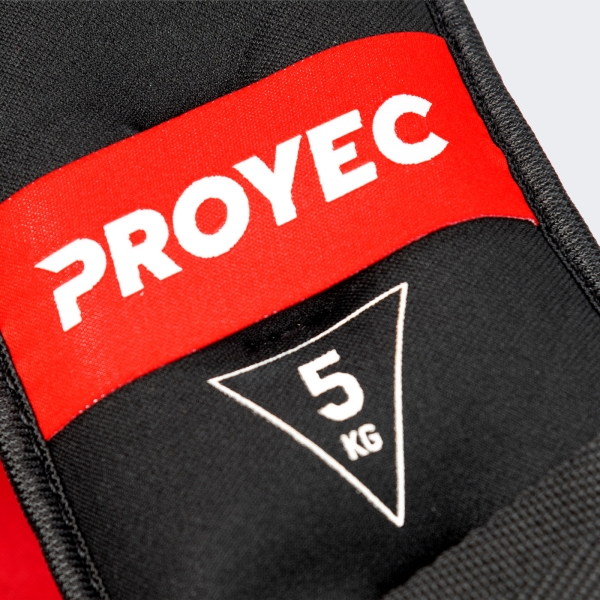 Chaleco Gimnasia Con Carga 5 K Negro-rojo