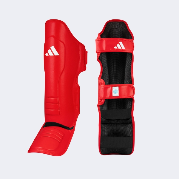 Protector Tibial - Empeine Kick Boxing Wako - Adiwakogss11 Rojo L