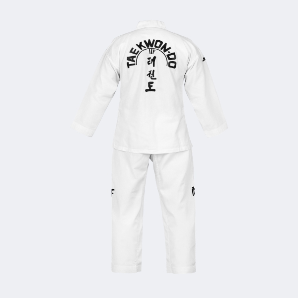 Uniforme Dobok Taekwondo Itf Rookie Con Logos - Adititf01p Blanco 140