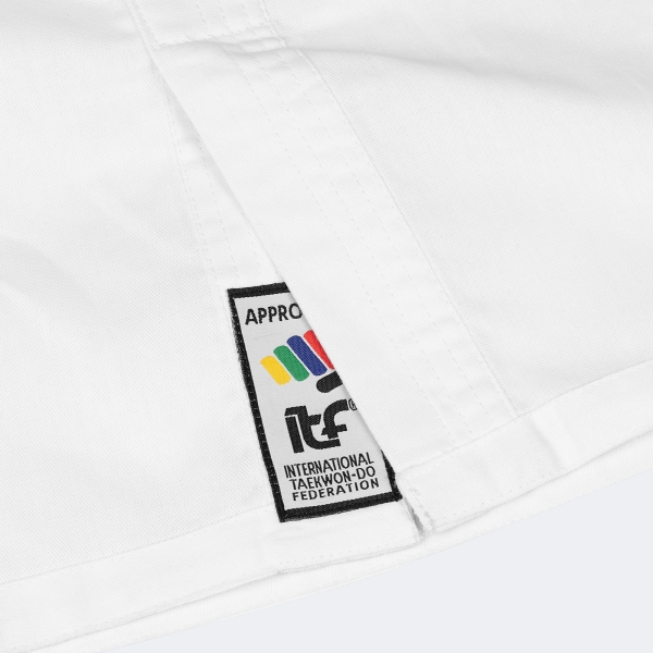 Uniforme Dobok Taekwondo Itf Rookie Con Logos - Adititf01p Blanco 140