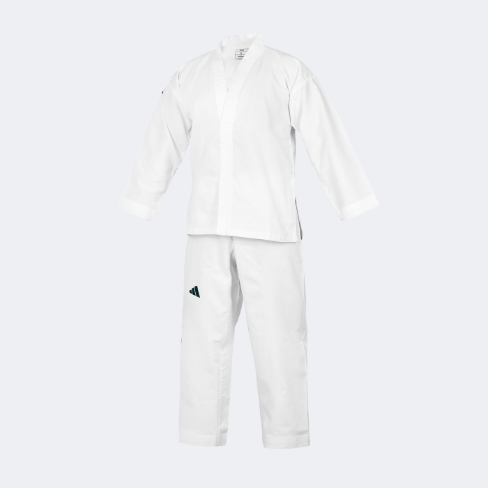 Uniforme Dobok Taekwondo Itf Rookie Sin Logos - Adititf01p-smu Blanco 100 2