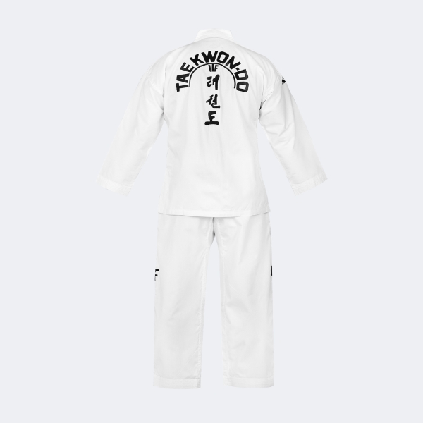 Uniforme Dobok Taekwondo Itf Quest Con Logos - Adititf03p Blanco 160
