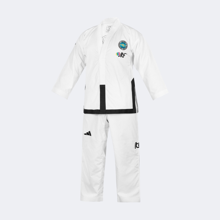 Uniforme Dobok Taekwondo Itf Champion Con Logos - Adititf04p Blanco 170 2