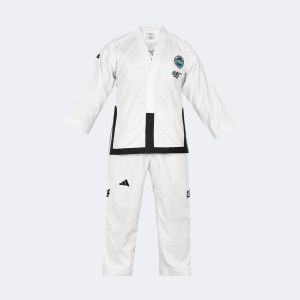 Uniforme Dobok Taekwondo Itf Champion Con Logos - Adititf04p Blanco 190