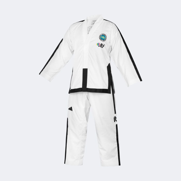 Uniforme Dobok Taekwondo Itf Instructor Con Logos - Adititf05p Blanco 190 2