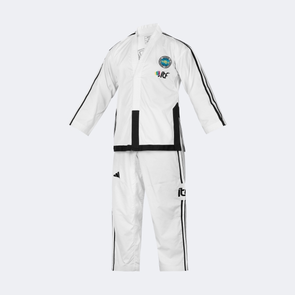 Uniforme Dobok Taekwondo Itf Master Con Logos - Adititf06p Blanco 190