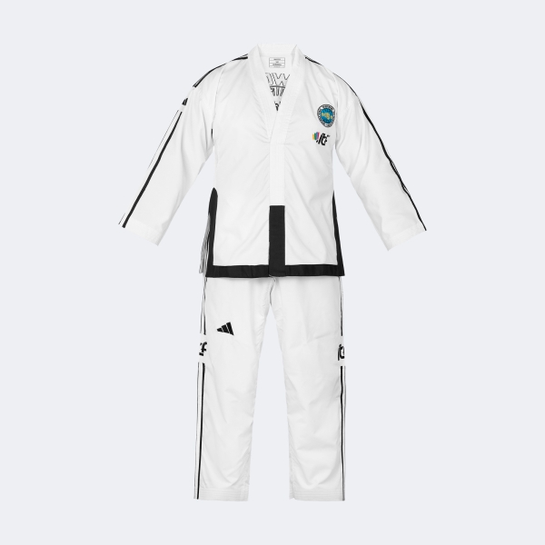 Uniforme Dobok Taekwondo Itf Master Con Logos - Adititf06p Blanco 190