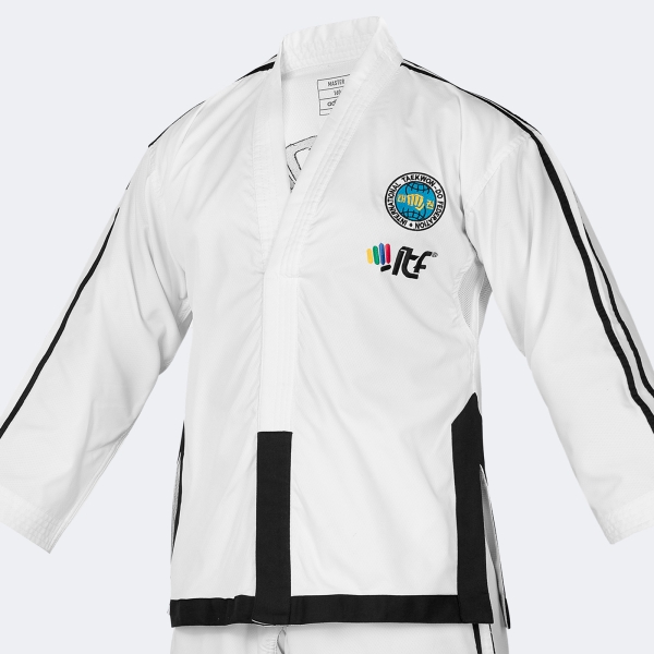 Uniforme Dobok Taekwondo Itf Master Con Logos - Adititf06p Blanco 190