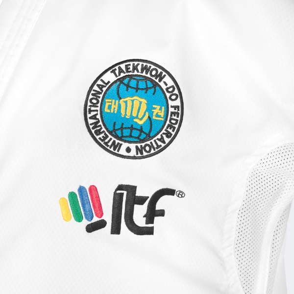 Uniforme Dobok Taekwondo Itf Master Con Logos - Adititf06p Blanco 190