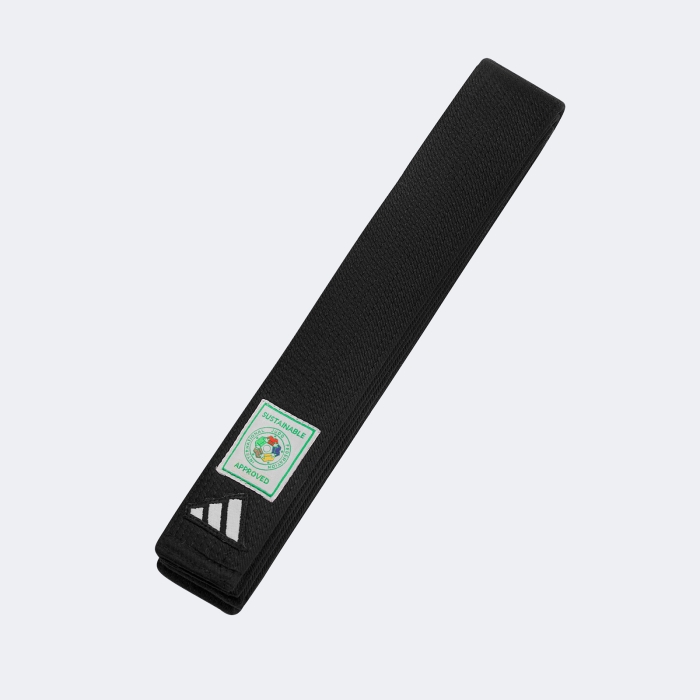 Cinturon Judo Ijf - Adib242j Negro-blanco 260