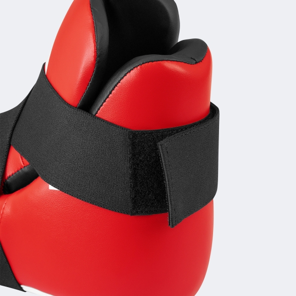 Protector De Pie Bota Taekwondo Itf 100 - Adikbb100 Rojo S