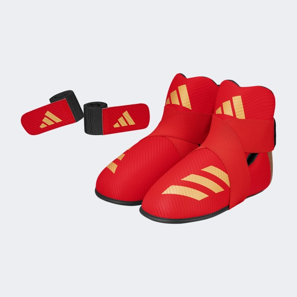 Protector De Pie Bota Taekwondo Itf 300 - Adikbb300 Rojo M