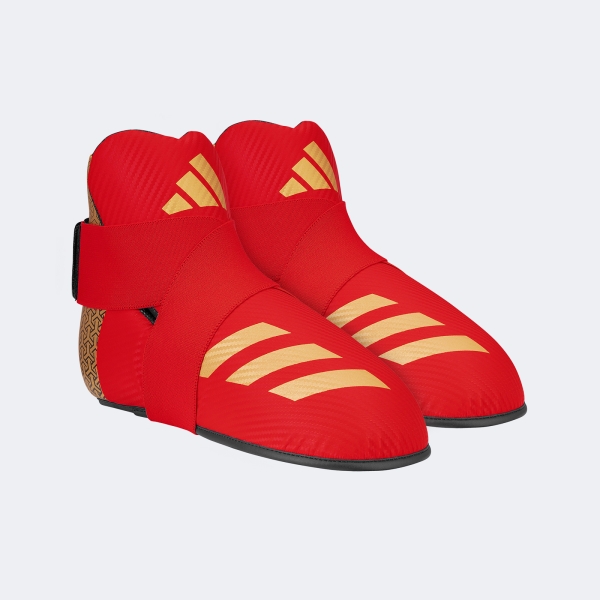 Protector De Pie Bota Taekwondo Itf 300 - Adikbb300 Rojo L