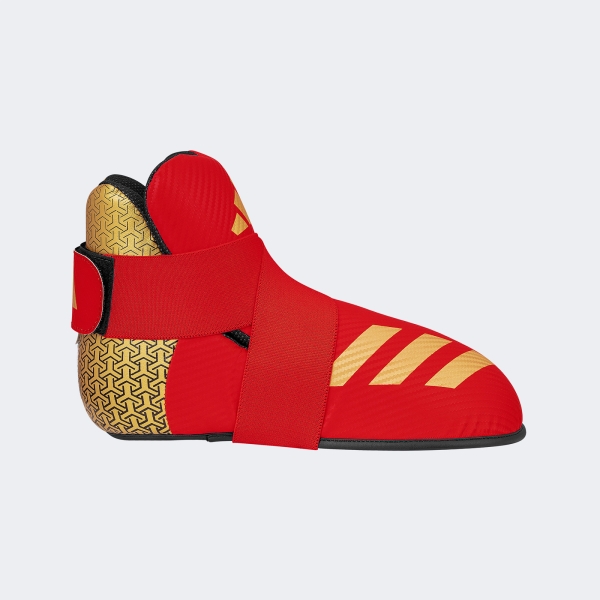 Protector De Pie Bota Taekwondo Itf 300 - Adikbb300 Rojo L