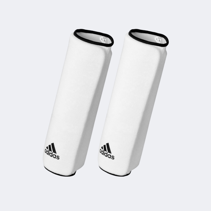 Protector Tibial Elastizado Tkd Wtf  - Adites01 Blanco-negro Xl