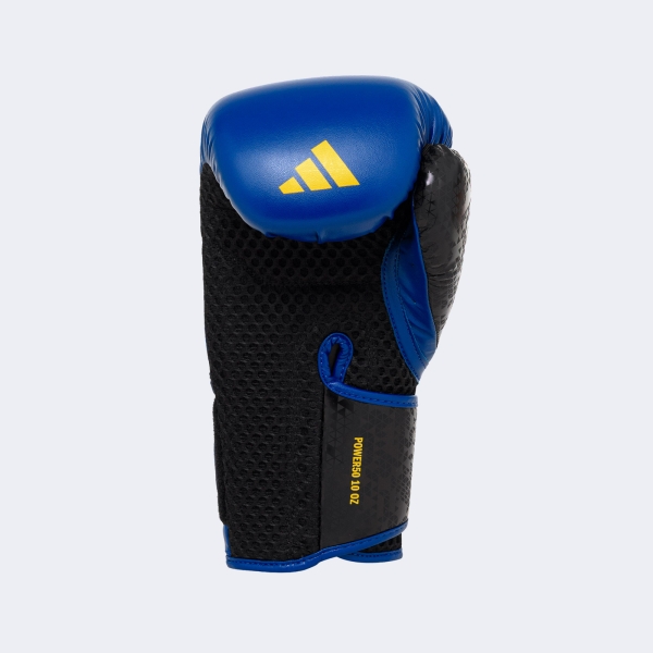 Set Boxeo Combat: Guante Venda Bucal - Bpkit08smu Azul-amarillo 16 Oz