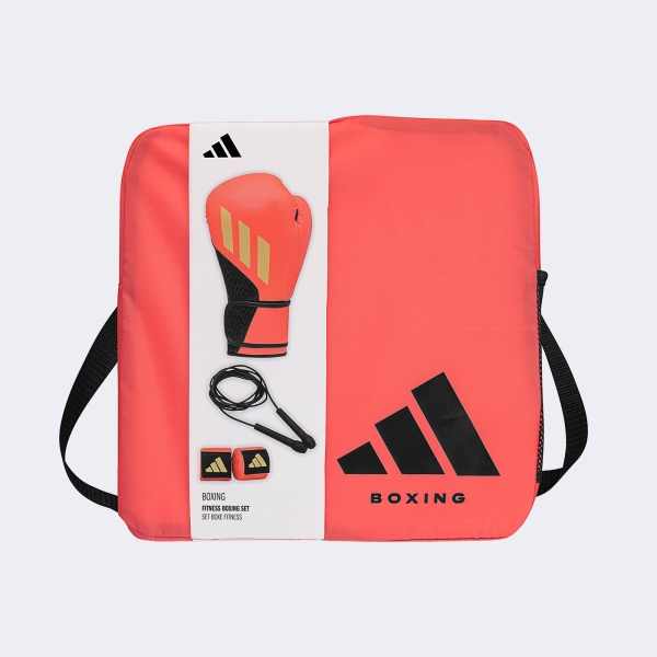 Set Boxeo Tilt F 200: Guante Venda Soga - Adikitf Coral 12 Oz