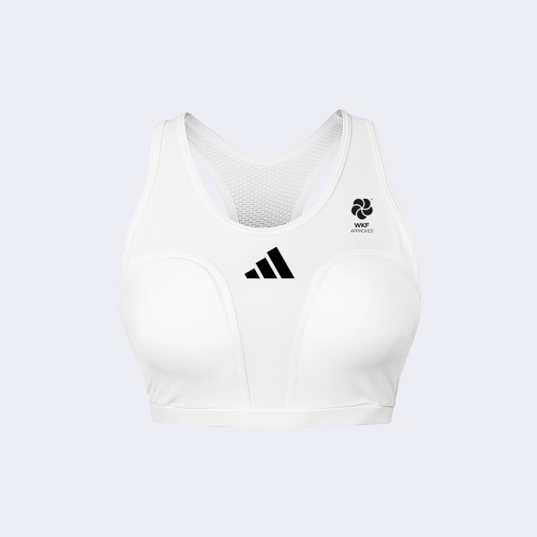 Protector Femenino Pectoral Wkf- Adibp12 Blanco L