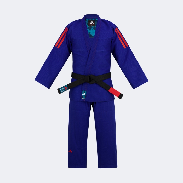 Uniforme Kimono Jiu Jitsu Contest - Jj430r Azul-rojo A1