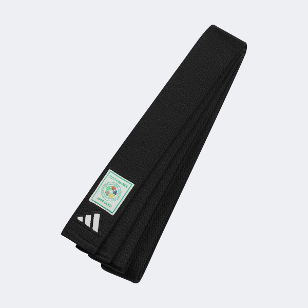 Cinturon Judo Ijf - Adib242j Negro-blanco 280