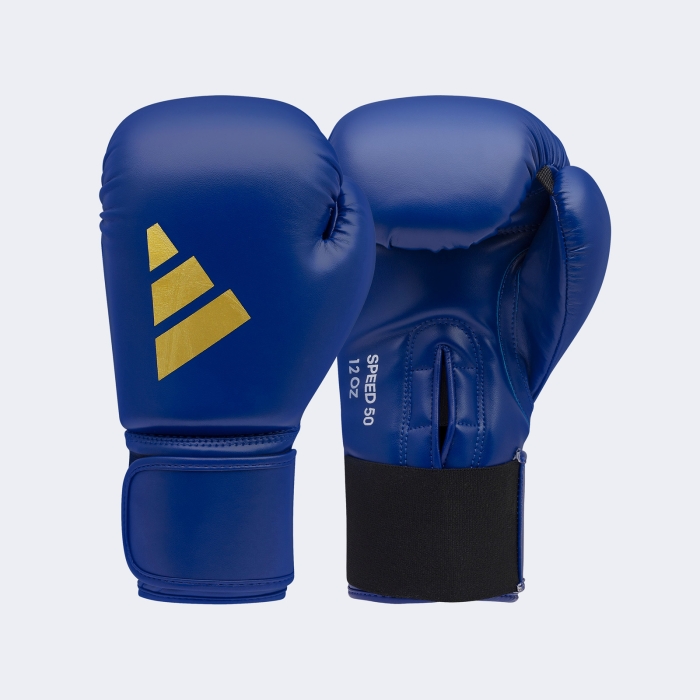 Guante Box Speed 50 - Adisbg50 Azul-dorado 14 Oz