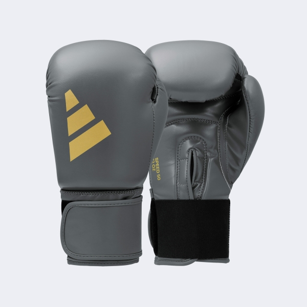 Guante Box Speed 50 - Adisbg50 Gris-dorado 12 Oz